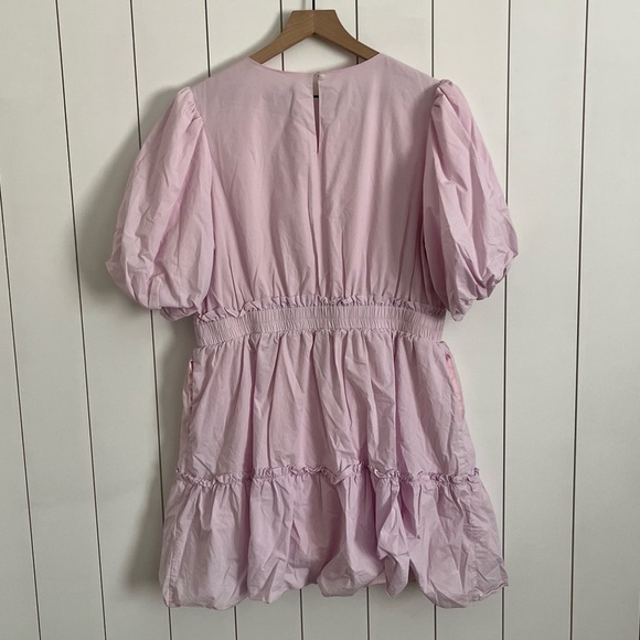 Tuckernuck Hyacinth House Pink Puff Sleeve Mini Dress - Picture 3 of 3